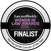 Lawyers Weekly Women in Law Awards - Not for Profit Lawyer Finalist