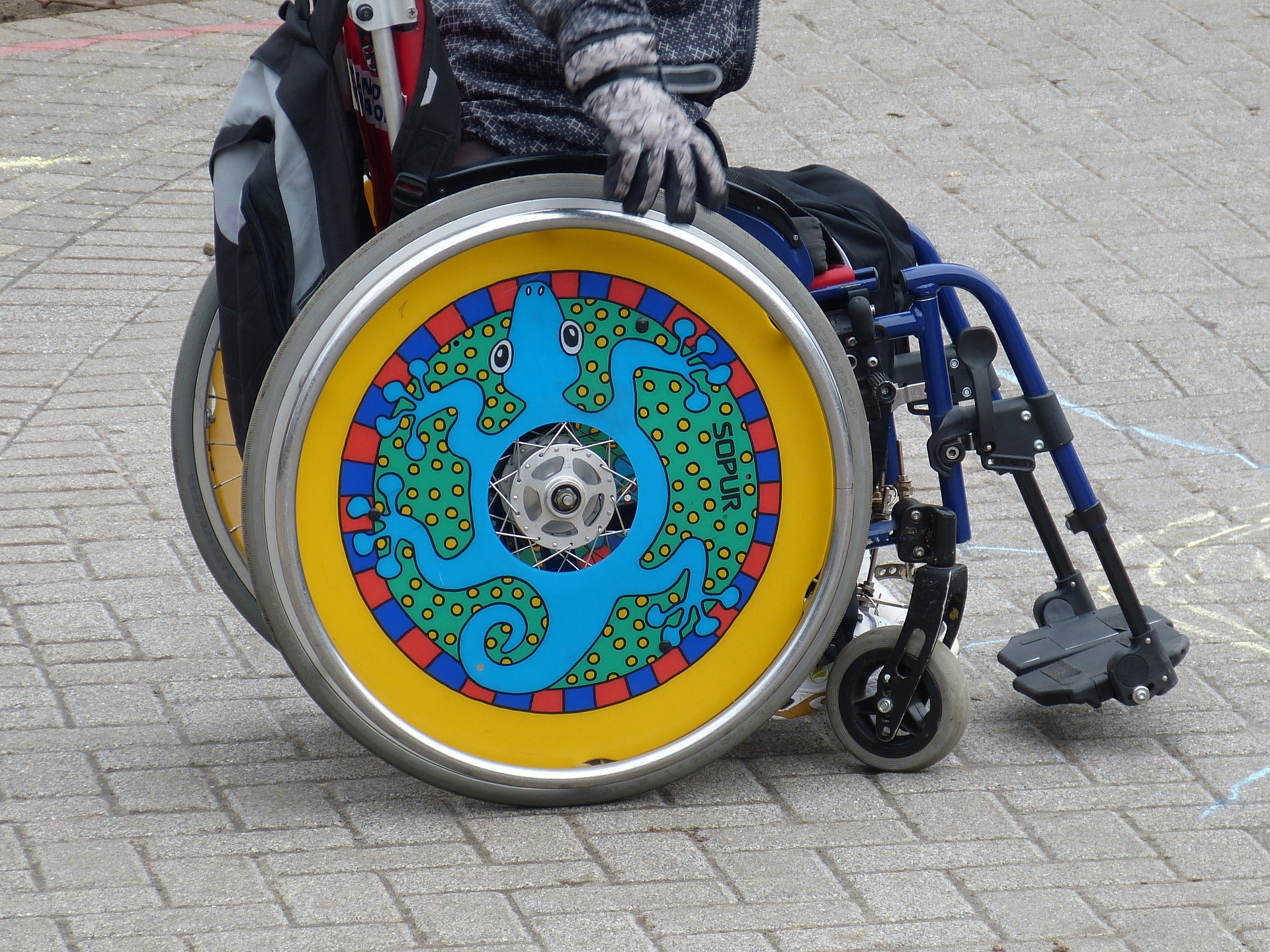 Colourful Wheelchair