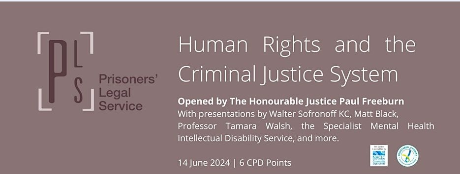Human Rights and the Criminal Justice System - PLS CPD Event